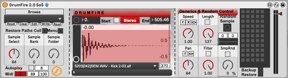DrumFire - Max4Live Plugin