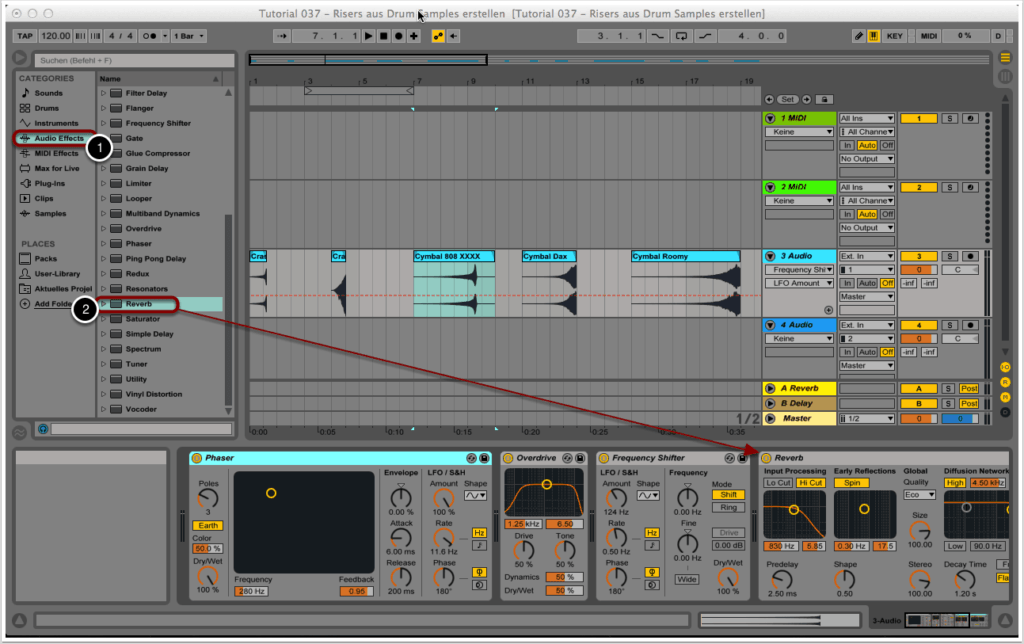 SOS Tutorial 037 Ableton Live Racks Risers aus Drum Samples erstellen