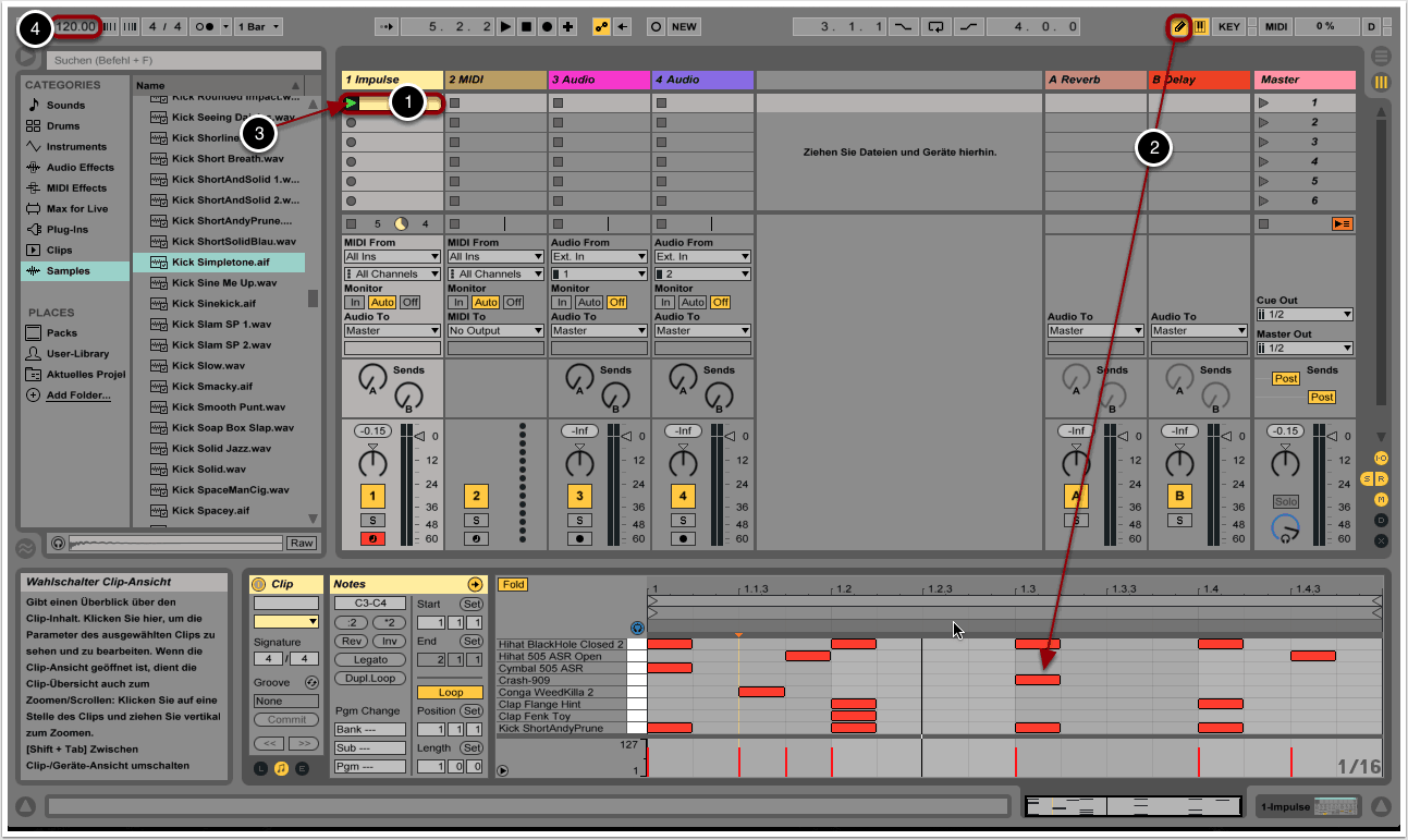 SOS Tutorial 054 Ableton Live Drum Programming mit Impulse School
