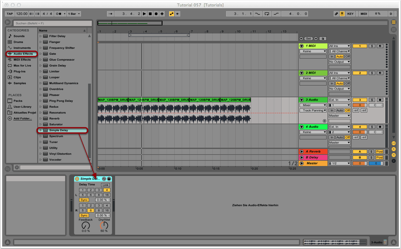 SOS Tutorial 057 Ableton Live Pitch Shift Effekt mit Simple Delay School Of Sound