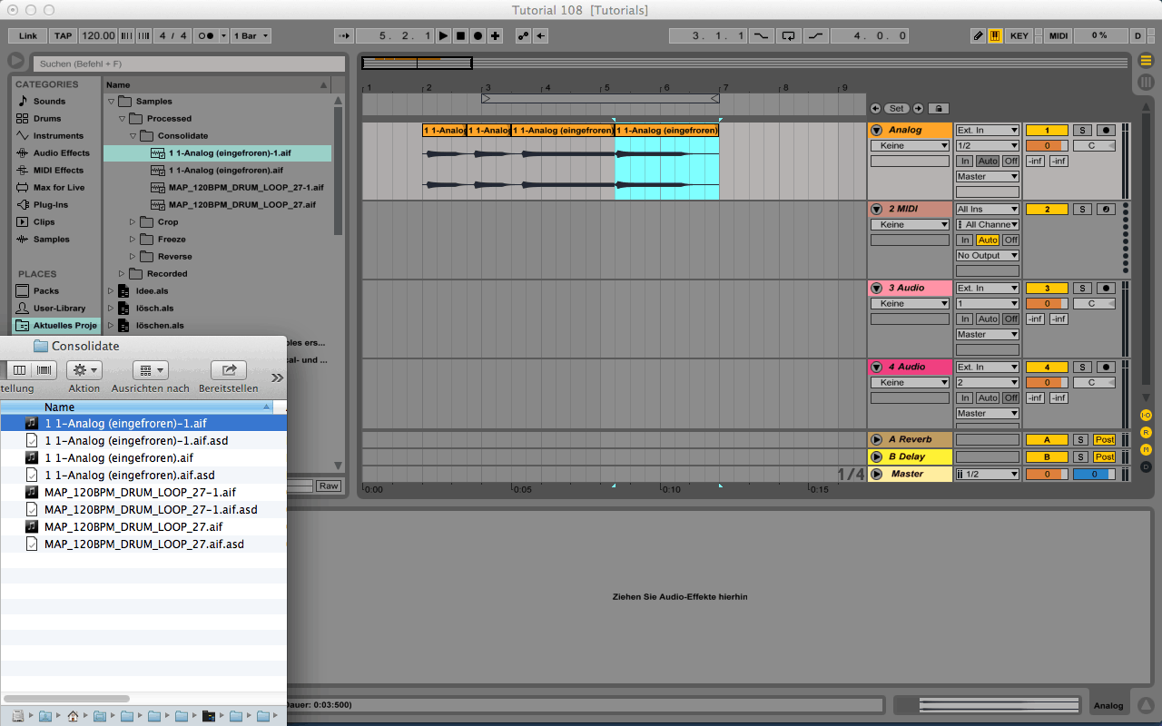 SOS Tutorial 108 Ableton Live MIDI in Audio umwandeln School Of Sound